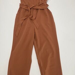 Elegant Tan Women's Jumpsuit